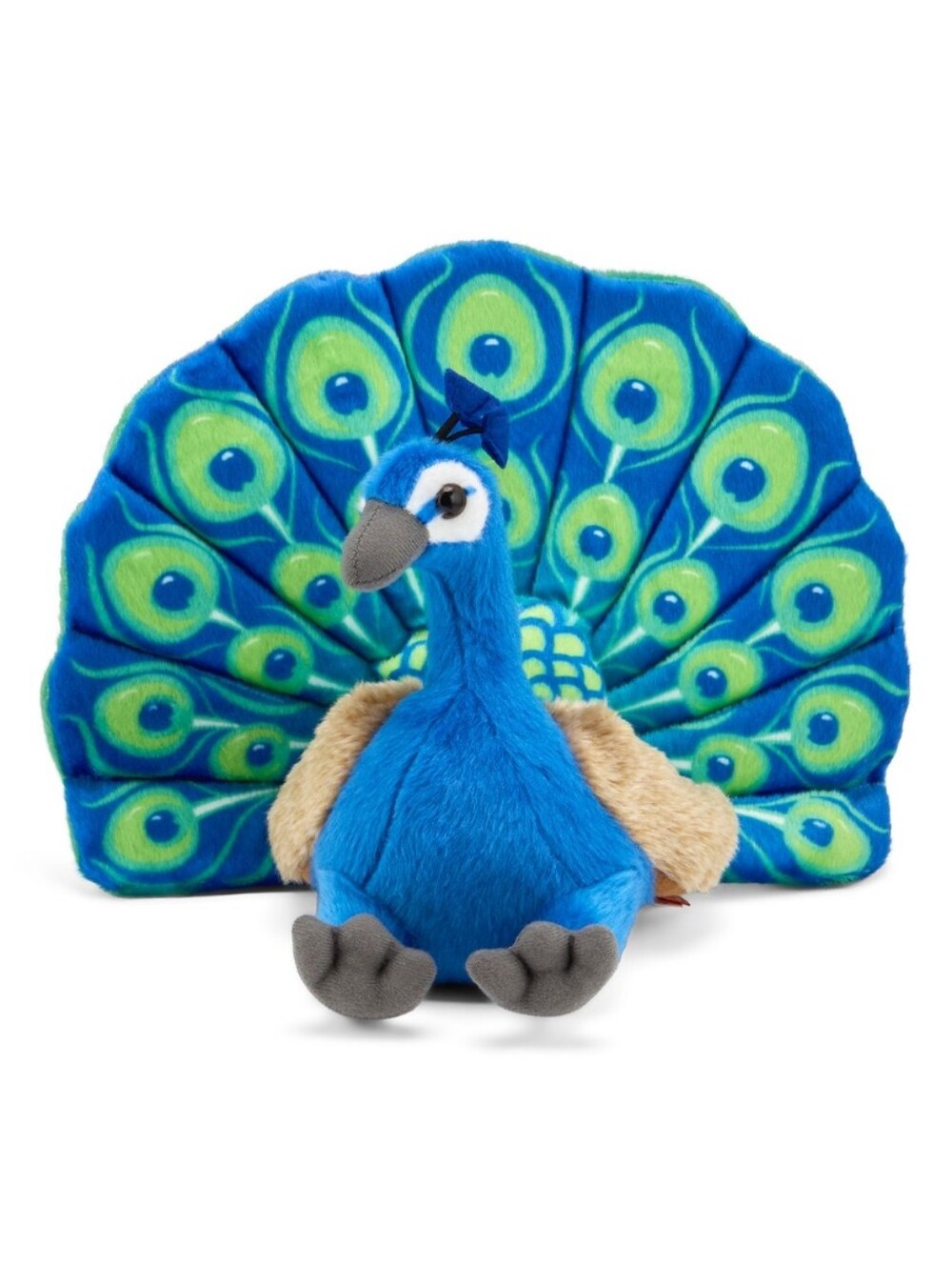 Wild Republic Blue Peacock Plush Mint
